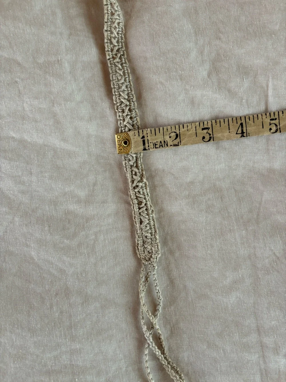 Vintage Handwoven Flax Belt